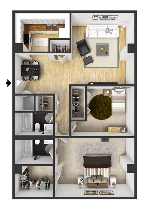 ionia floor plan two bedroom 